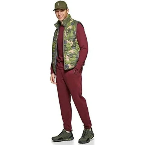 Bass Outdoor Men's Green Camo Delta Puffer Diamond Quilted Vest | Bass Outdoor In Lebanon