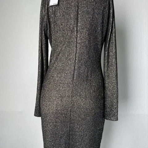 Michael Kors Women's Black & Gold Textured Metallic Dress | Michael Kors In Lebanon