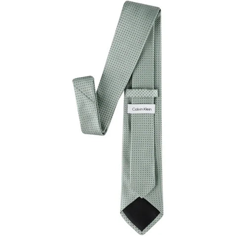 Calvin Klein Men's Pastel Green Sabrina Micro-Grid Tie | Calvin Klein In Lebanon