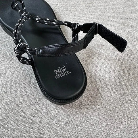 Wild Fable Women's Black Carson Rope Hiker Sandals | Wild Fable In Lebanon