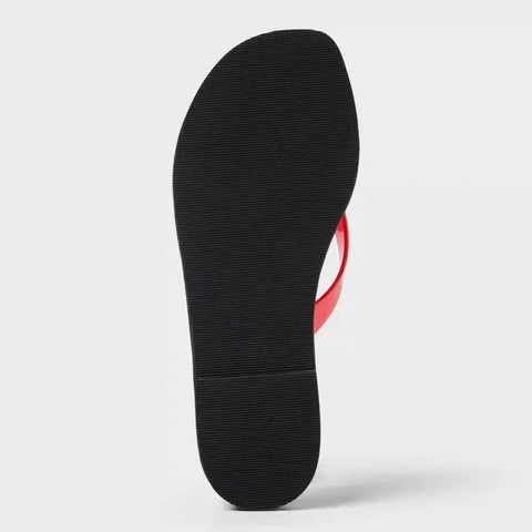 Universal Thread Women's Black & Red Keilani Thong‎ Flip Flop Slipper | Universal Thread In Lebanon