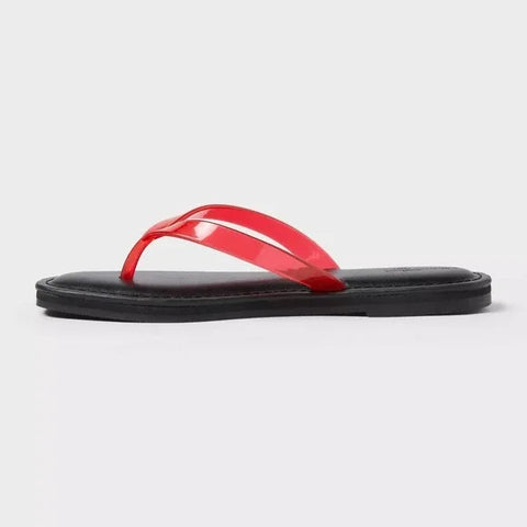 Universal Thread Women's Black & Red Keilani Thong‎ Flip Flop Slipper | Universal Thread In Lebanon