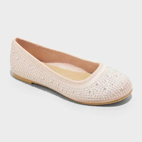 Cat & Jack Girl's light Pink Studded Ballerina | Cat & Jack In Lebanon