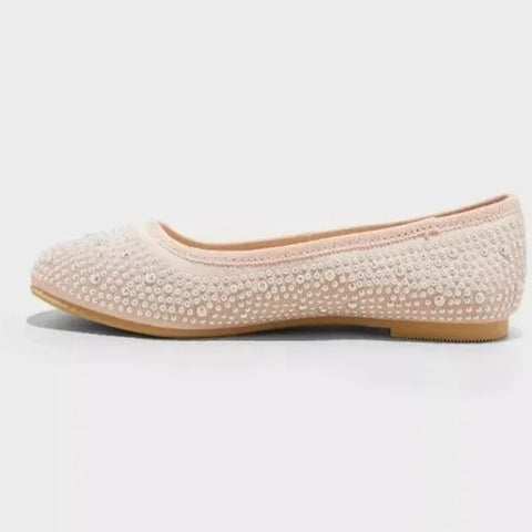 Cat & Jack Girl's light Pink Studded Ballerina | Cat & Jack In Lebanon