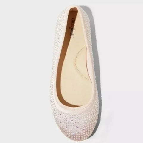 Cat & Jack Girl's light Pink Studded Ballerina | Cat & Jack In Lebanon