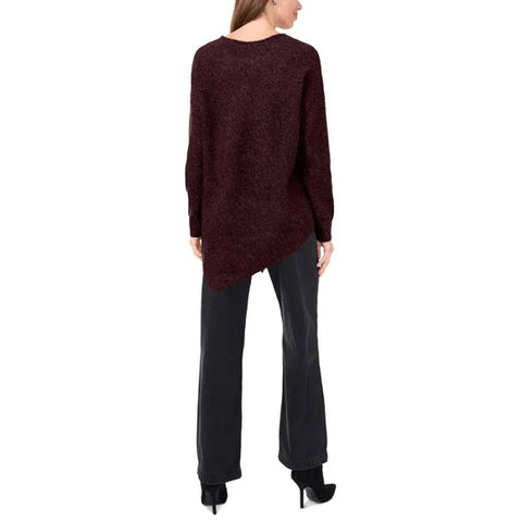 Vince Camuto Women's Brown Crewneck Asymmetrical Sweater|Vince Camuto In Lebanon