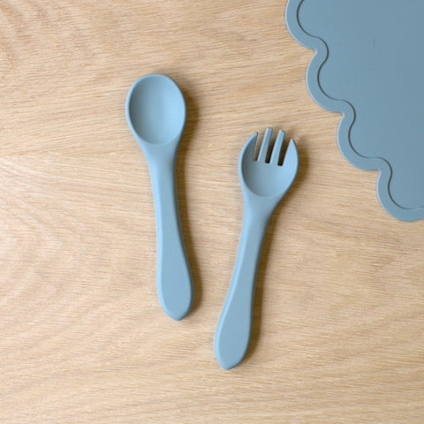 Sinsay Light Blue 2-Pack Baby Cutlery Set | Sinsay In Lebanon