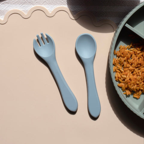 Sinsay Light Blue 2-Pack Baby Cutlery Set | Sinsay In Lebanon