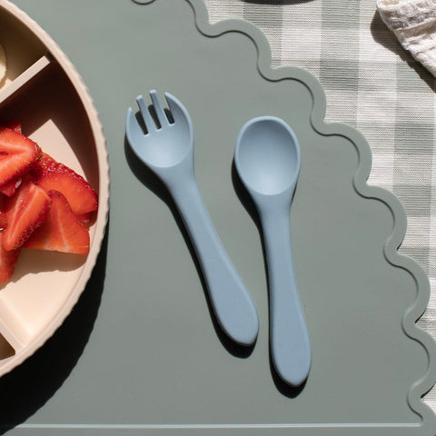 Sinsay Light Blue 2-Pack Baby Cutlery Set | Sinsay In Lebanon