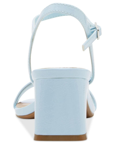 Madden Girl Women's Ice Blue Patent Birdie Two-Piece Block-Heel Sandals | Madden Girl In Lebanon