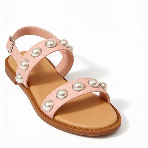 Cat & Jack Girl's Blush Adjustable Strap, Open Toe, Flexible Outsole Sandal's  |  Cat & Jack in Lebanon