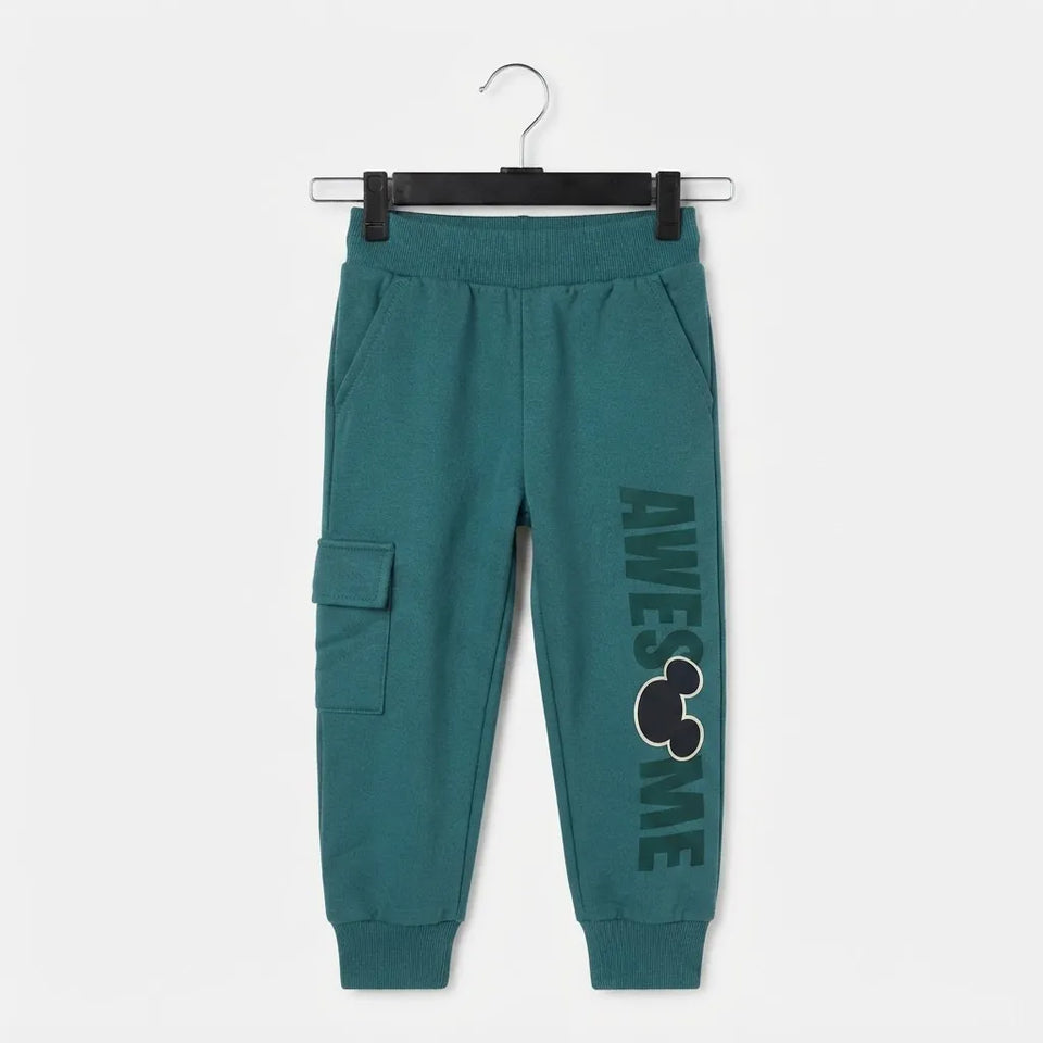 Disney Baby Boy's Green Elastic Waist Pant | Disney In Lebanon