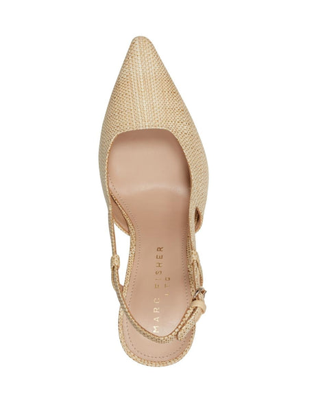 Marc Fisher Women's Light Natural Torry Pointy Toe Slingback Dress Pumps | Marc Fisher in Lebanon