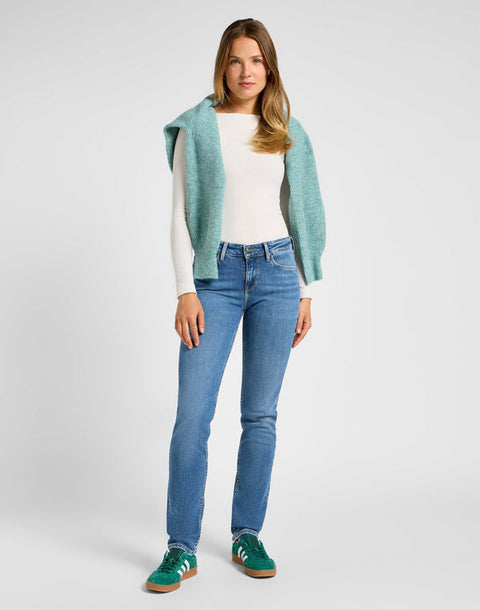 Lee Women's Blue Classic Marion Straight Rushing In Light Jeans | Lee In Lebanon