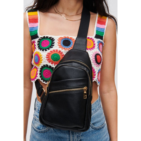 Urban Expressions Women's Black Sling Backpack | Urban Expressions In Lebanon