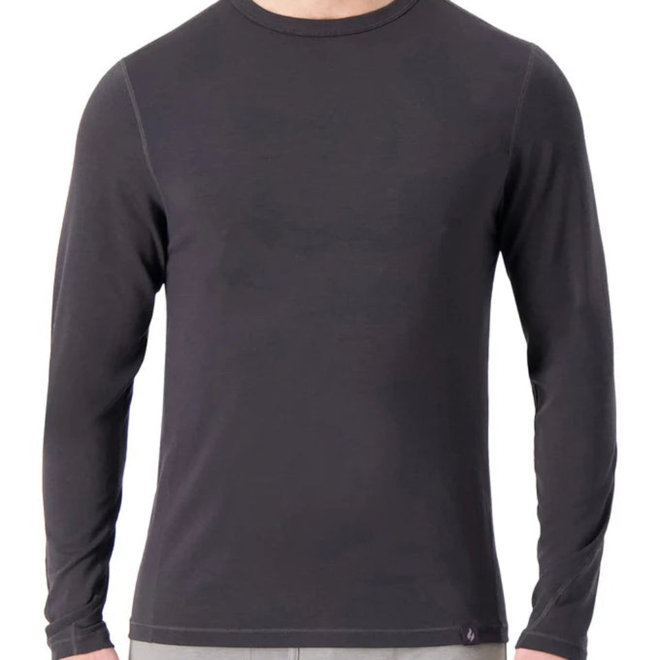 Heat Holder Men's Black Ceramic Infused Blouse