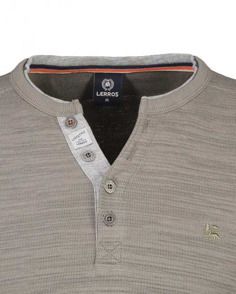 Lerros Men's Gray Serafino Long Sleeve Blouse |Lerros In Lebanon