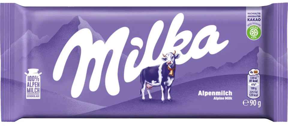 Milka Alpine Milk Chocolate Bar 90g | Milka In Lebanon