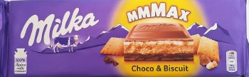Milka Choco and Biscuit Chocolate MMMAX 300g| Milka In Lebanon
