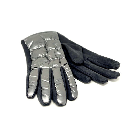 Marcus Adler Women's Silver Puffer Touchscreen Gloves | Marcus Adler In Lebanon