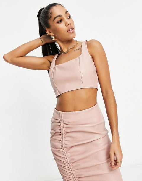 Missguided Women's Pink Blouse 101207591 AMF1750 shr