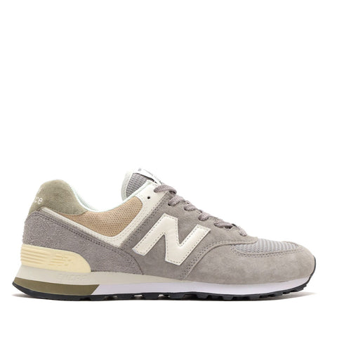 New Balance Men's Gray & Green 574 Sneakers | New Balance In Lebanon