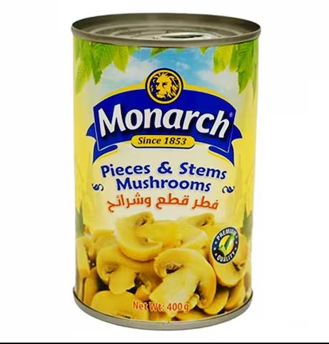 Monarch Mushrooms Stems & Pieces 400g | Monarch In Lebanon