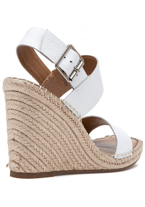 Steve Madden Women's White Leather Uri Sandals | Steve Madden In Lebanon