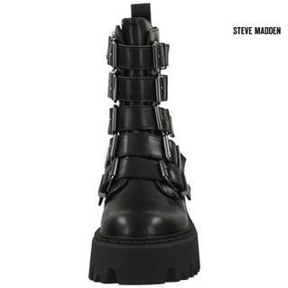 Steve Madden Women's Black Out-Reach Tanker-H Ankle Boots |Steve Madden in Lebanon