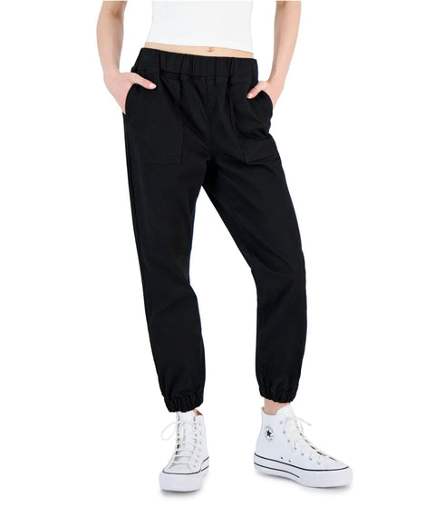Tinseltown Women's Black  Pull-on Utility Jogging Pants   |Tinseltown   in Lebanon