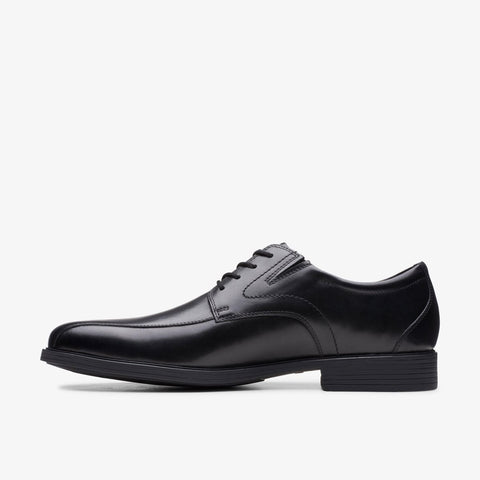 Clarks Men's Black Whiddon Pace Leather Casual Shoes | Clarks In Lebanon
