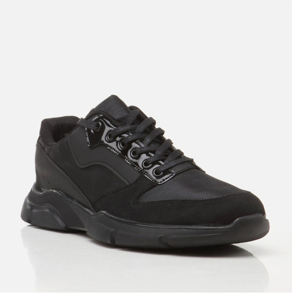 Hotiç Men's Black Pod Lace-Up Sneakers