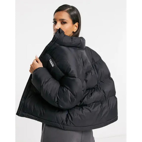 Napapijri Women's  Black Box Cropped Puffer Jacket | Napapijri In Lebanon