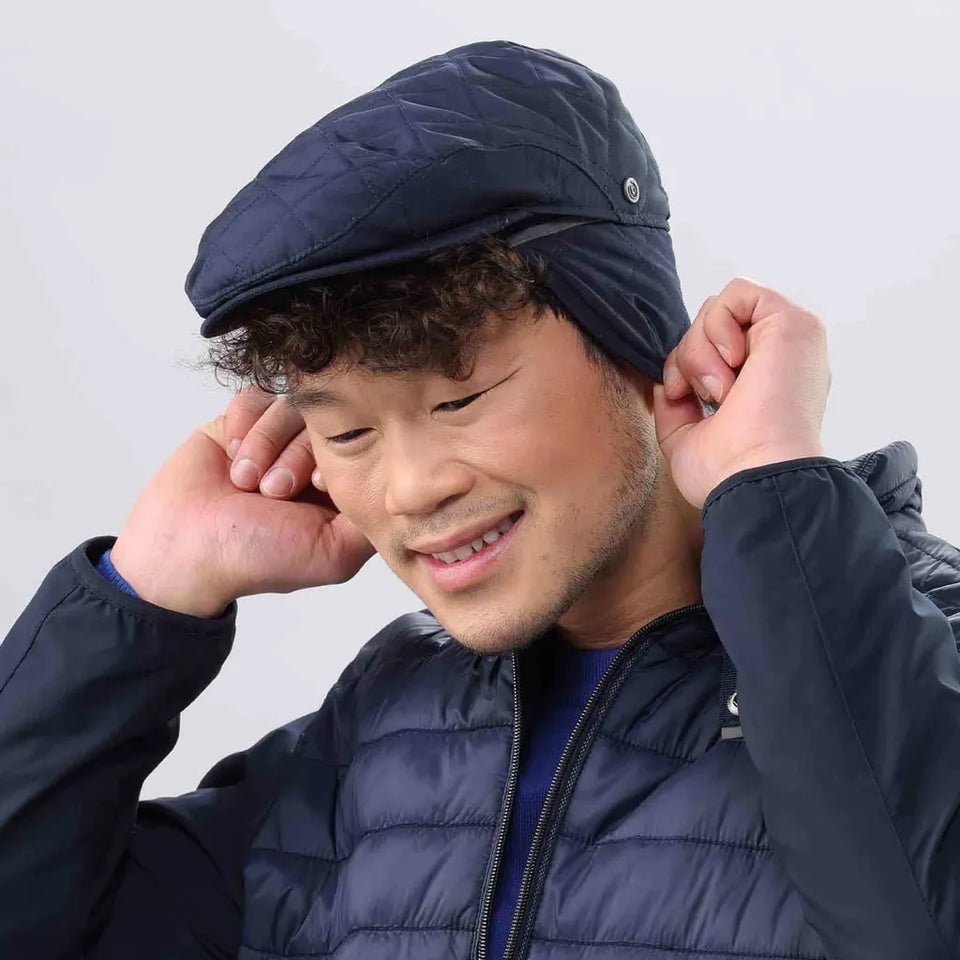 Bugatti Men's Navy Flat Cap