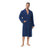 INK+IVY Men's Dark Blue Terry Sleep Robe
