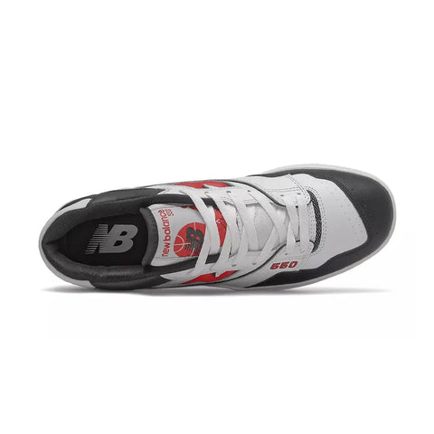 New Balance Men's White & Red & Black 550 Sneakers | New Balance In Lebanon
