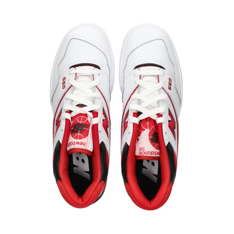 New Balance Men's White & Red 550 Sneakers | New Balance In Lebanon