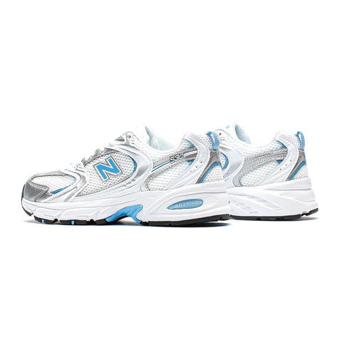 New Balance Men's White & Blue 530 Sneakers | New Balance In Lebanon