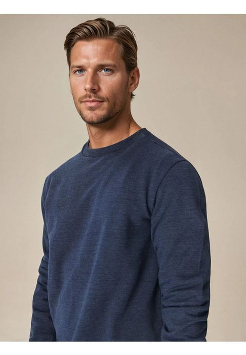 Sinsay Men's Washed Navy Long Sleeve Sweatshirt | Sinsay In Lebanon