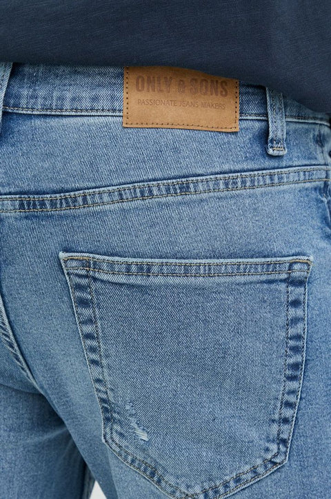 Only & Sons Men's Light Blue Denim Destroy Jeans | Only & Sons In Lebanon