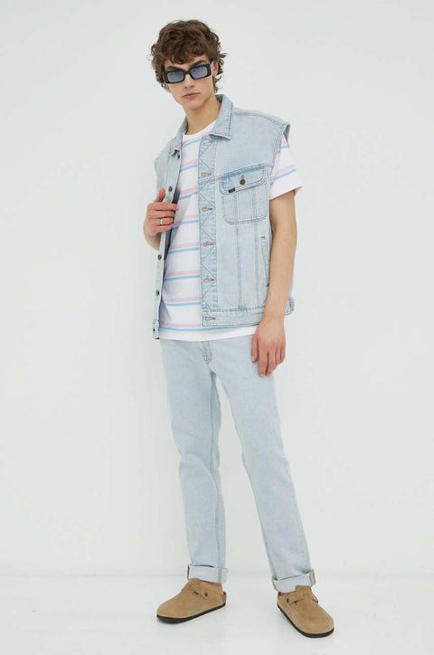 Lee Men's Light Blue Relaxed Rider Vest | Lee In Lebanon
