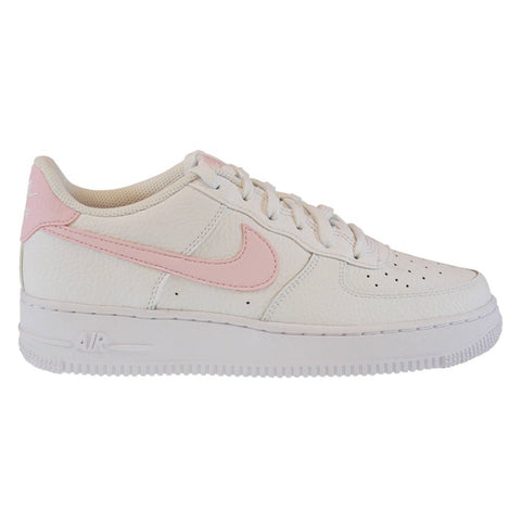 Nike Women's White and Baby Pink Air Force 1 GS Sneakers | Nike In Lebanon