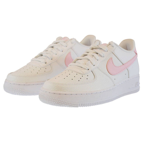Nike Women's White and Baby Pink Air Force 1 GS Sneakers | Nike In Lebanon