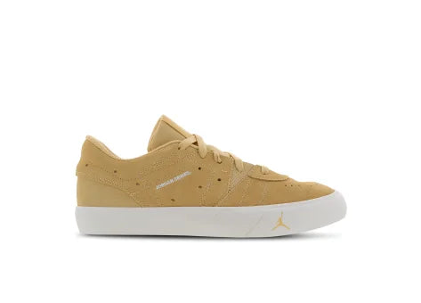 Beige sneaker with white sole on a white background