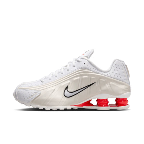 Nike Men’s White & Bone Shox R4 Sneaker with Red Columns | Nike in Lebanon