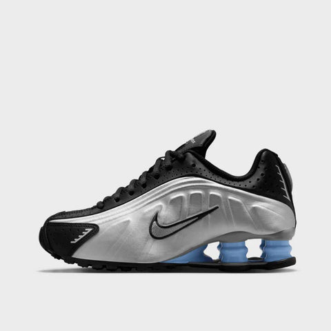 Nike Women’s Metallic Silver & Black Shox R4 Sneaker | Nike in Lebanon