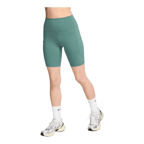 Nike Women's Dark Green One High-Rise 8 Inch Pocket Biker Shorts | Nike In Lebanon