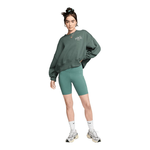 Nike Women's Dark Green One High-Rise 8 Inch Pocket Biker Shorts | Nike In Lebanon