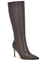 Nine West Women's Dark Brown leather Cook Heeled Boots