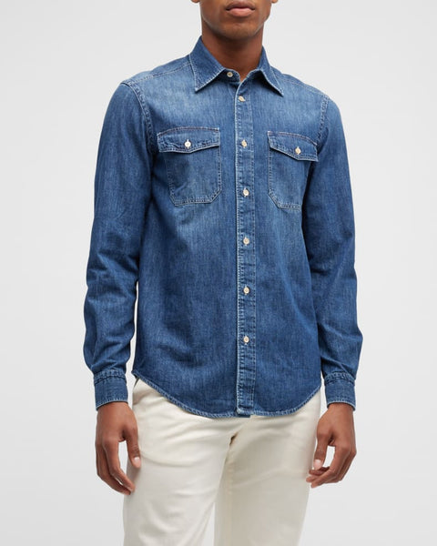 G-Star Raw Men's Washed Denim Sport Shirt D04624-D013-071 FA147(AA36)(AA38)